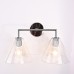 Бра RH Utilitaire Funnel Shade Double Sconce Silver