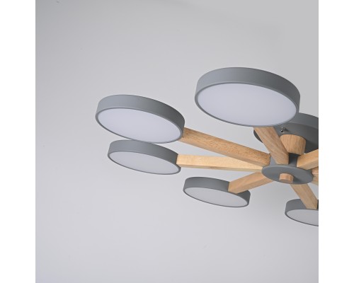 Потолочная люстра TURNA 8 Gray