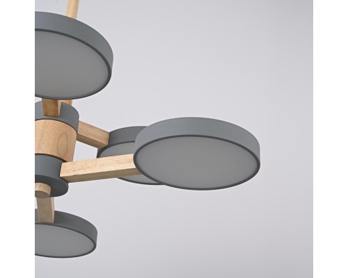 Люстра на штанге TURNA DBL L6 Gray