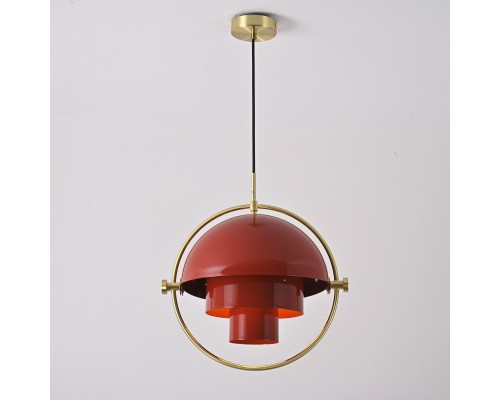 Подвесной светильник Louis Weisdorff Gubi Multi-lite Pendant Red ImperiumLoft
