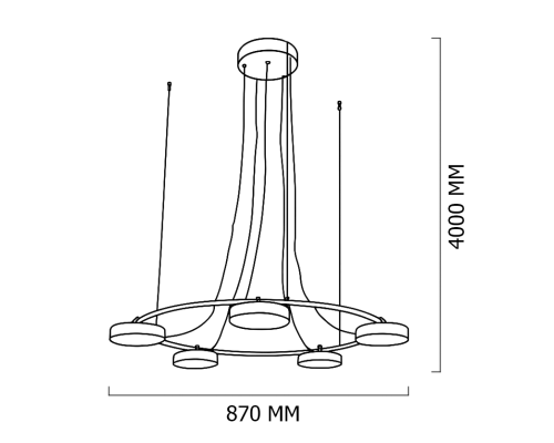 Подвесная люстра CARY D87 ImperiumLoft