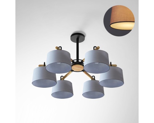 Потолочная люстра EVEN 6 Gray