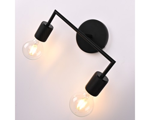 Бра RH Utilitaire Double Sconce Black