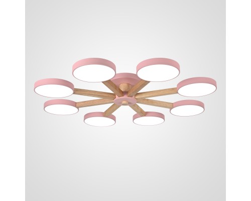 Потолочная люстра TURNA 8 Pink