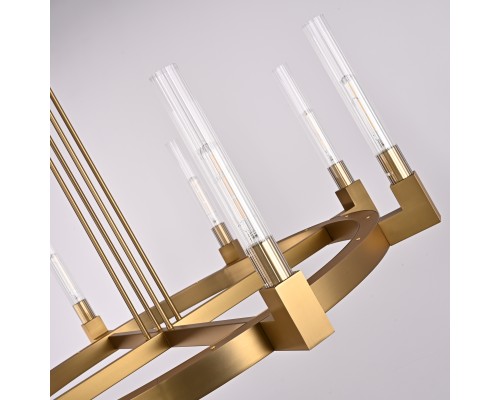 Люстра на штанге CANELLE Round Chandelier 8 Modern Brass