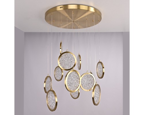 Дизайнерская подвесная люстра ЛУНА lighting collection D70 ImperiumLoft