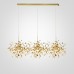 Подвесной светильник Tezani Argent Suspension Linear Gold 3 L110