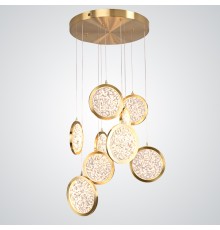 Дизайнерская подвесная люстра ЛУНА lighting collection D50 ImperiumLoft