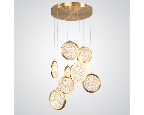 Дизайнерская подвесная люстра ЛУНА lighting collection D50 ImperiumLoft