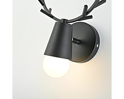 Бра с рожками DEER A Black