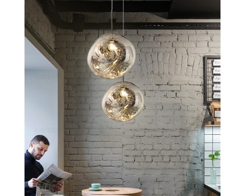 Подвесной светильник Tom Dixon Melt Pendant Silver D38 ImperiumLoft