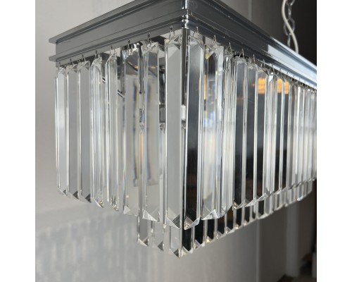 Подвесная люстра RH 1920S ODEON CLEAR GLASS FRINGE chrome