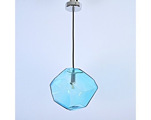 Подвесной светильник Color Ice Cube Pendant JEVIO 1 Голубой ImperiumLoft