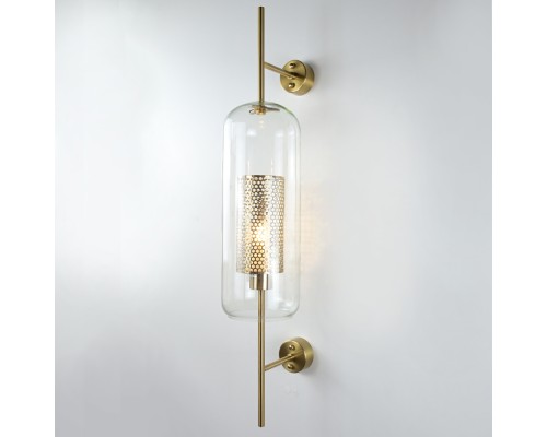 Настенный светильник CATCH WALL cylinder L78 brass ImperiumLoft