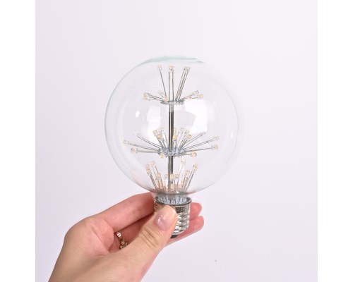 Лампа прозрачная с елочкой LED Е27 1.5W