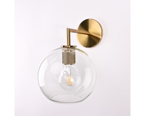 Бра RH Utilitaire Globe Shade Single Sconce Brass