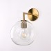 Бра RH Utilitaire Globe Shade Single Sconce Brass