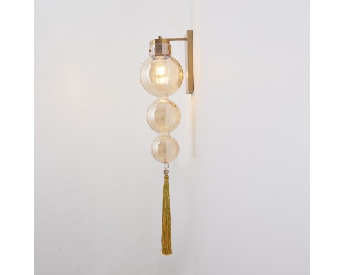 Бра Heathfield Lighting - Medina Wall brass/amber