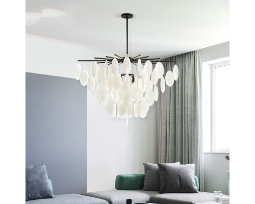 Люстра на штанге RITTA D68 Black ImperiumLoft