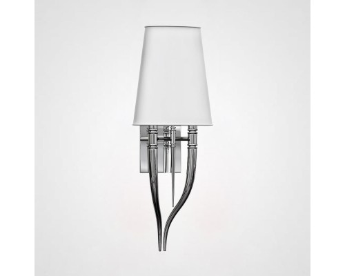 Настенный светильник Crystal Light Brunilde Ipe Cavalli H72 Silver/White ImperiumLoft