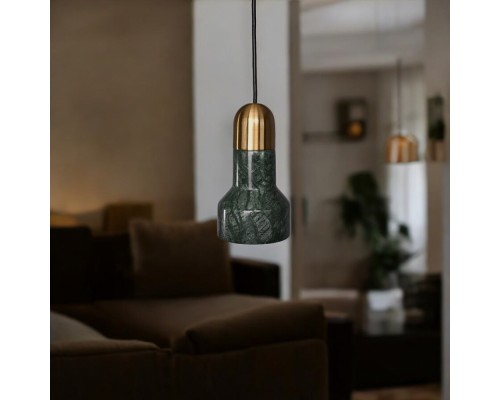 Подвесной светильник JAZZ STONE green brass ImperiumLoft