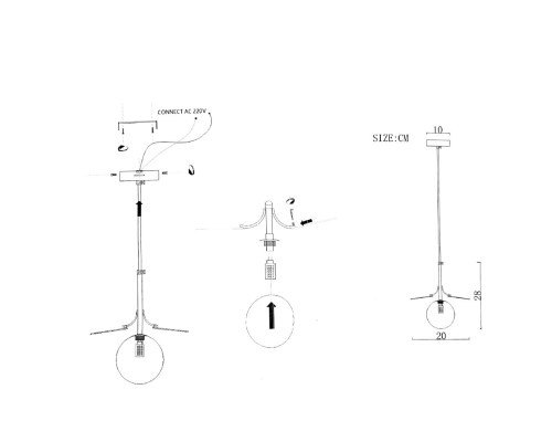 Подвесной светильник Light of MATISSE ONE Multicolored 1 ImperiumLoft
