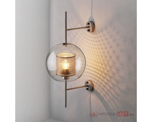 Настенный светильник CATCH WALL ball L58 brass ImperiumLoft