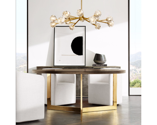 Люстра на штанге Boule De Cristal Round Chandelier 18