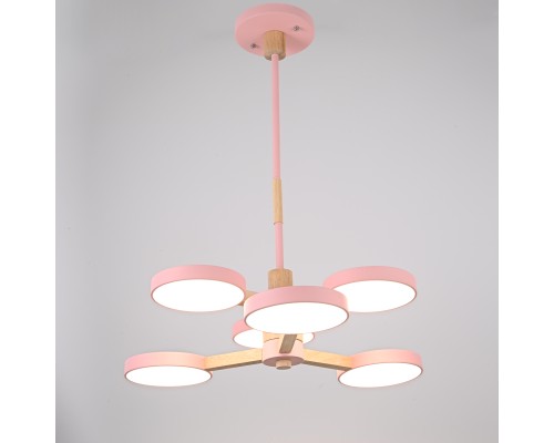 Люстра на штанге TURNA DBL L6 Pink