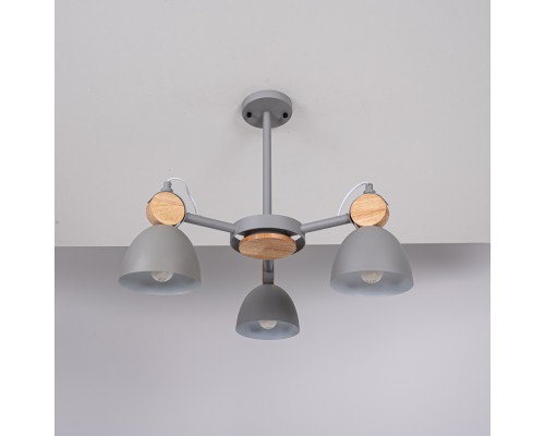 Люстра на штанге ROLLA 3 Gray