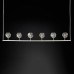 Люстра RH Boule De Cristal Linear Chandelier 6 Nickel ImperiumLoft