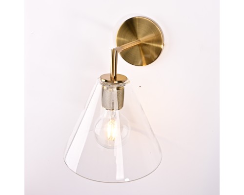 Бра RH Utilitaire Funnel Shade Single Sconce Brass