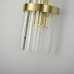 Бра Odeon Clear Glass Gold metal Wall Lamp ImperiumLoft