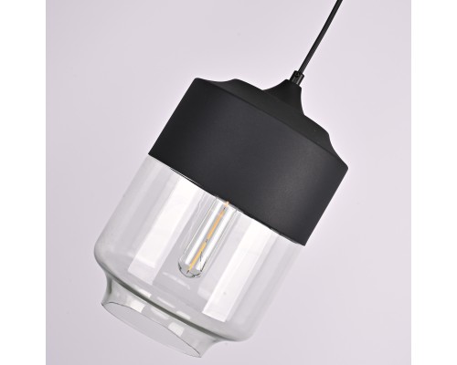 Подвесной светильник NORD A D18 Black/Transparent ImperiumLoft