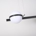 Реечный подвесной светильник PALMA Wall lamp 3 шара + 1 вазон горизонтальная ImperiumLoft