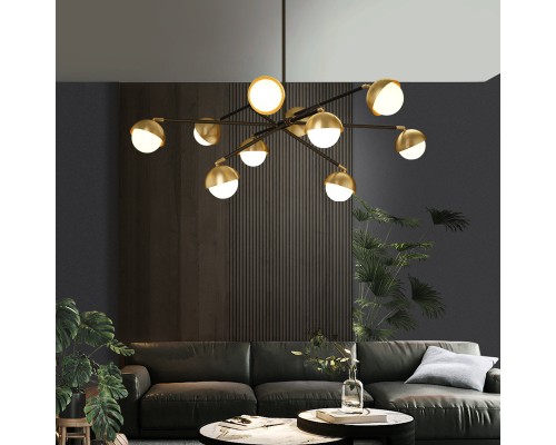 Люстра на штанге KENDALL L10 Black Gold ImperiumLoft