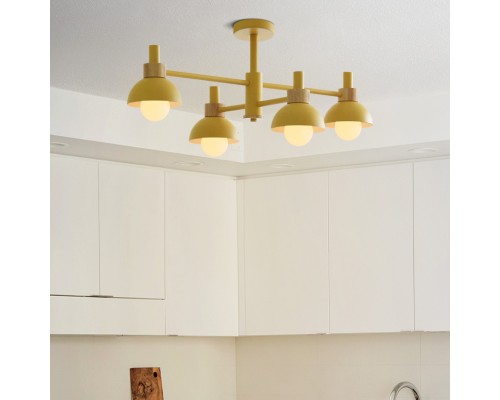 Люстра на штанге FANTA A 8 lights Yellow