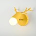Бра с рожками DEER A Yellow