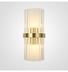 Бра Odeon Clear Glass Gold metal Wall Lamp ImperiumLoft