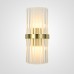 Бра Odeon Clear Glass Gold metal Wall Lamp ImperiumLoft