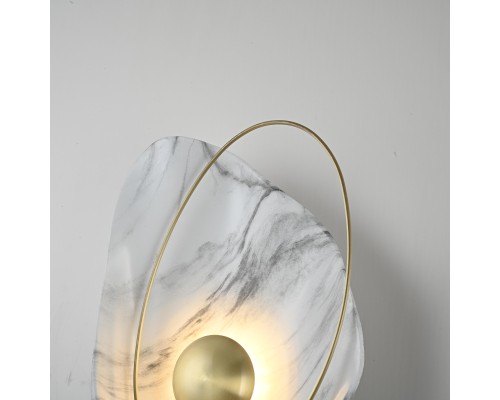 Настенный светильник CLAM Белый мрамор ImperiumLoft