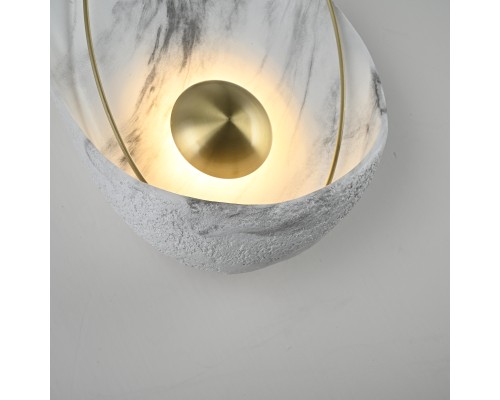 Настенный светильник CLAM Белый мрамор ImperiumLoft