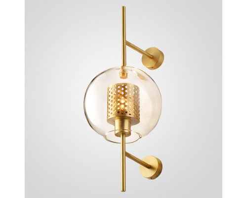 Настенный светильник CATCH WALL ball L58 brass ImperiumLoft