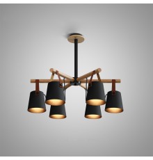 Люстра на штанге NATURA C6 black ImperiumLoft