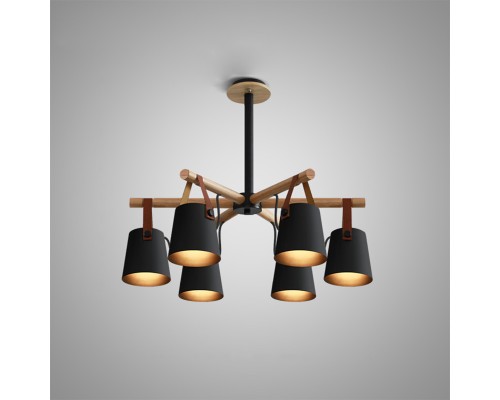 Люстра на штанге NATURA C6 black