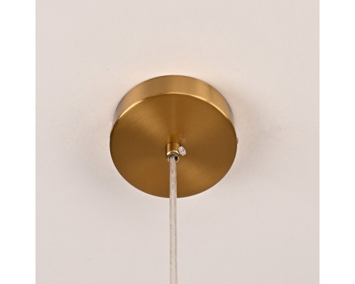 Люстра RH Utilitaire Disk Triple Pendant Brass ImperiumLoft