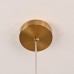 Люстра RH Utilitaire Disk Triple Pendant Brass ImperiumLoft