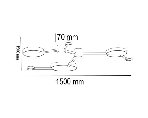 Потолочный светильник MIDA 6 ImperiumLoft