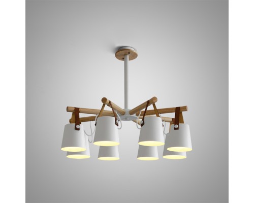 Люстра на штанге NATURA C8 white