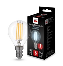 Светодиодная лампа E14 мощность 6W 4200K Transparent от ImperiumLoft ImperiumLoft